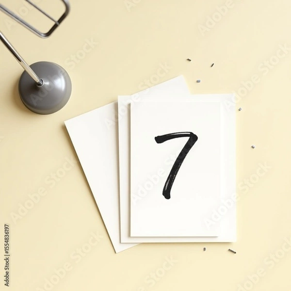 Obraz white paper with a question mark