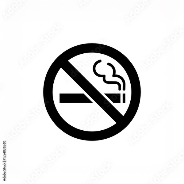 Obraz a no smoking sign 