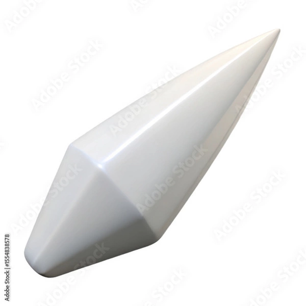 Obraz 3d geometric shape isolated on transparent background