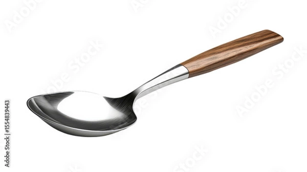 Obraz Steel sickle with wooden handle Transparent background, PNG file