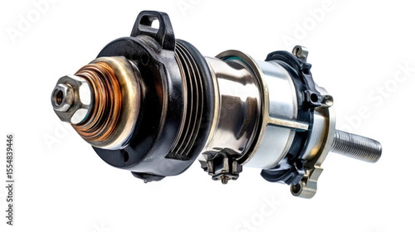 Obraz Starter motor for engine ignition, Transparent background, PNG file