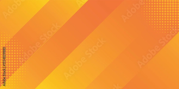 Fototapeta Fresh orange abstract background geometry shine and layer element vector for presentation design