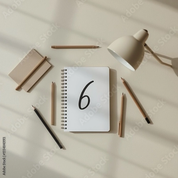Obraz notebook and pen