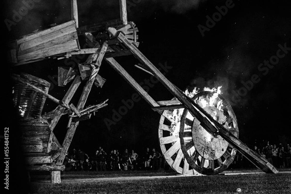 Fototapeta Burning bike