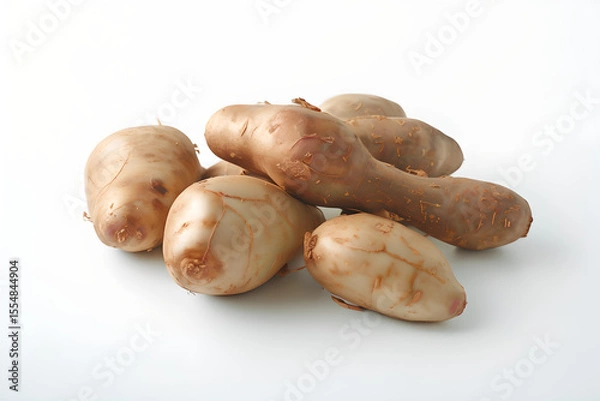Obraz taro root isolated on white background