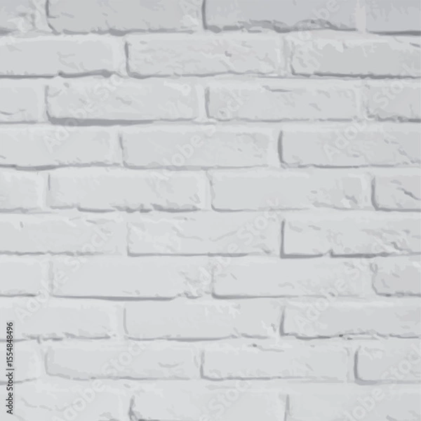 Fototapeta 白いレンガの壁のベクター背景イラスト　Web　Adobe Illustrator Artwork