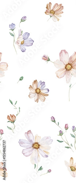 Obraz Elegant Floral Pattern Assortment for Graceful Spaces