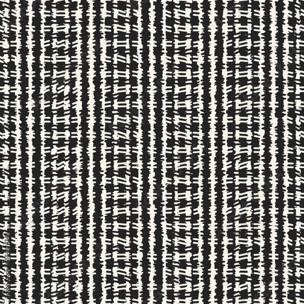 Fototapeta Monochrome Grain Broken Mesh Stripe Pattern