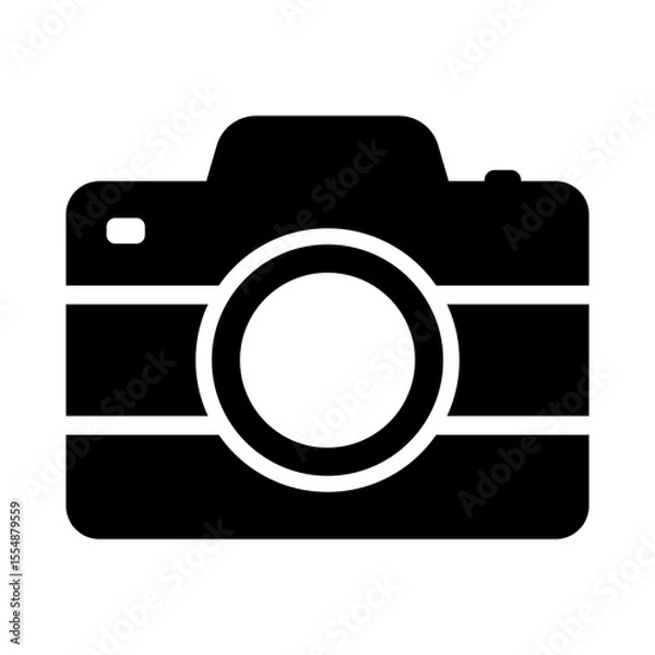 Fototapeta Photo camera vector icon isolated