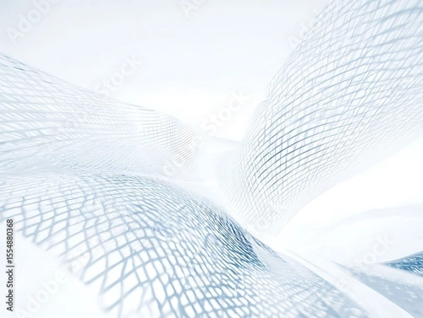 Fototapeta Abstract curves and geometric patterned structures