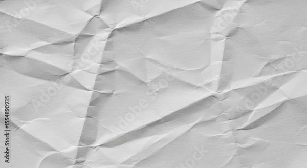 Obraz Wrinkled White Paper Texture Detail for Graphic Design Element