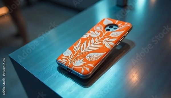 Fototapeta Bold Orange & White Leaf Pattern Phone Case on Gray Minimal Display

Modern Smartphone Case with Bold Leaf Design in Orange and White

Leaf-Printed Orange and White Phone Case on Stylish Gray Backgrou