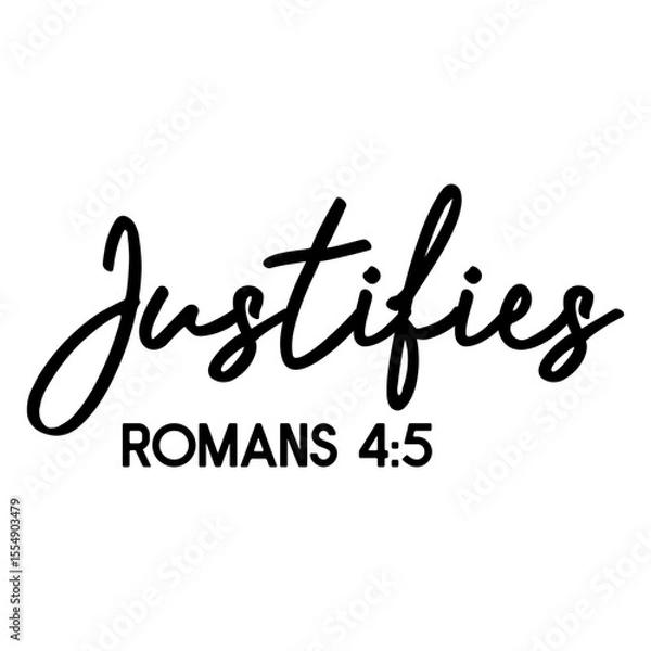 Obraz Justifies Romans 4 5