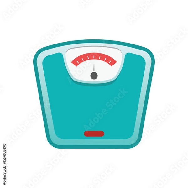 Obraz Bathroom Scale Vector Illustration on White Background