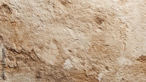 Fototapeta Soft neutral beige canvas with subtle light noise texture in a bright design studio setting real photo stock photography