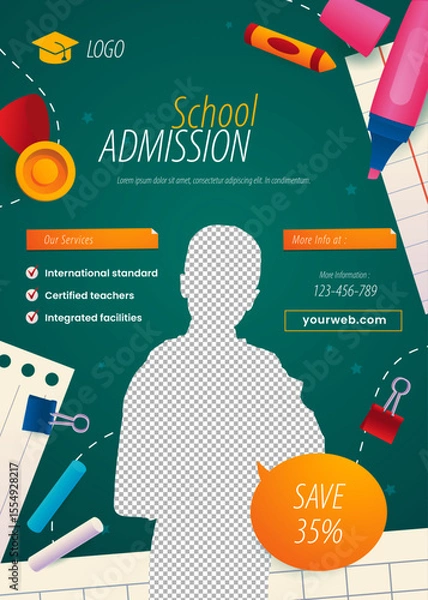 Obraz School Admission Flyer Design	
