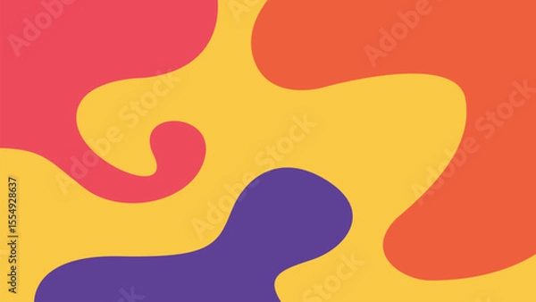 Obraz Orange and Violet Abstract Geometric Backround