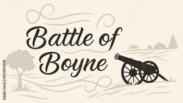 Obraz Historic Battle of the Boyne A Visual Depiction of the Irish Conflict