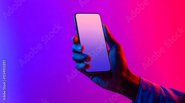 Fototapeta smartphone in hand. Concept of technology.