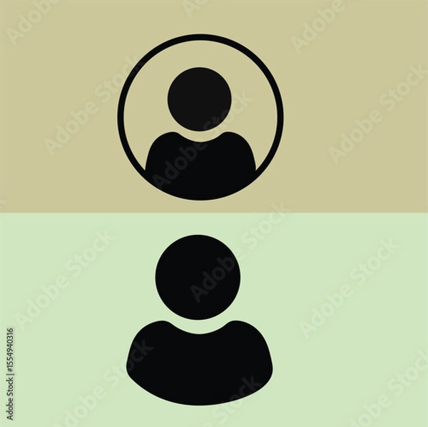 Obraz User Profile and Account Icon Set