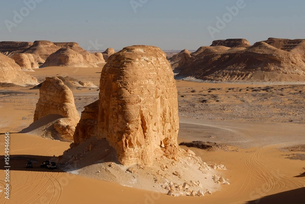 Fototapeta The strange rock formations of the Desert of Obstacles, Egypt