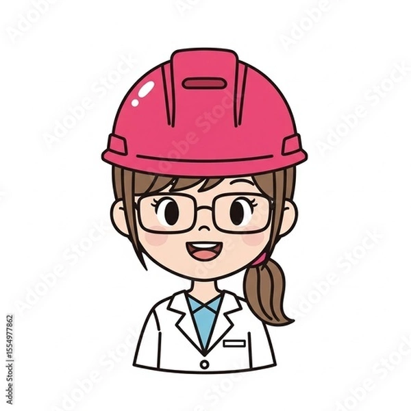 Obraz funny cartoon builder