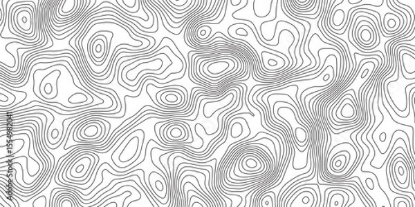 Fototapeta Abstract Modern design with White background with topographic wavy pattern design. Geographic abstract grid. Geographic curved, vector illustration.	
