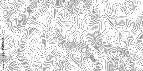 Fototapeta Abstract Modern design with White background with topographic wavy pattern design. Geographic abstract grid. Geographic curved, vector illustration.	
