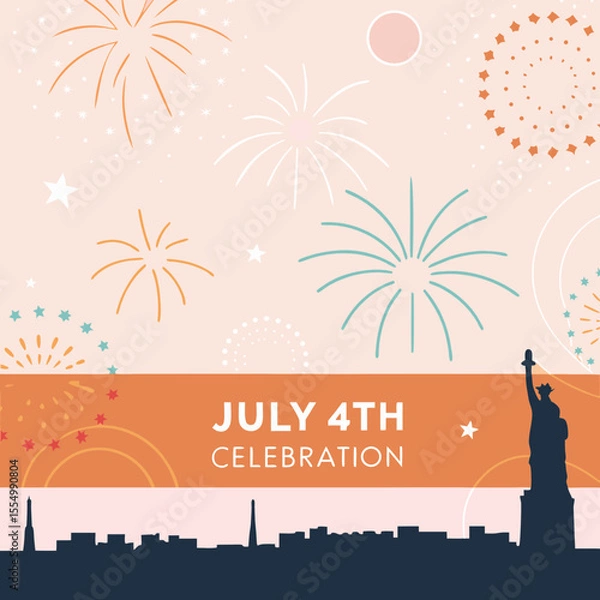 Fototapeta What Makes the 4th of July Special? A Deep Dive Into the History, Traditions, and Meaning Behind America's Independence Day Celebration