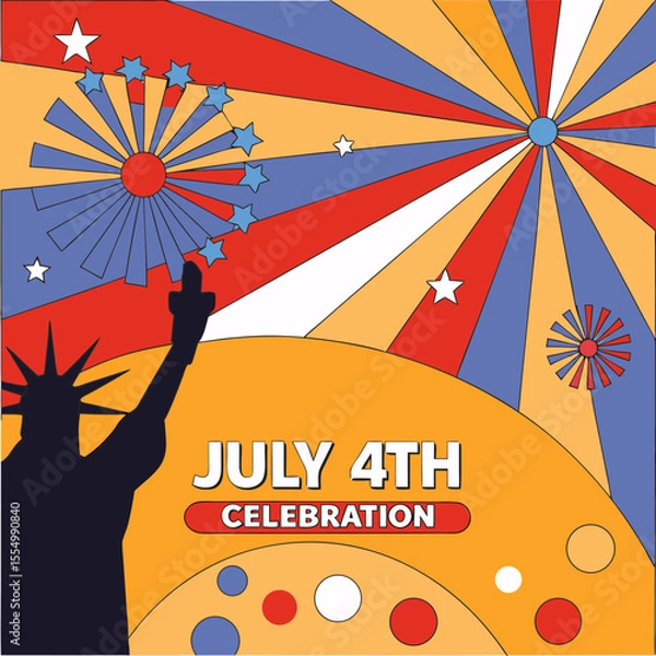 Fototapeta What Makes the 4th of July Special? A Deep Dive Into the History, Traditions, and Meaning Behind America's Independence Day Celebration