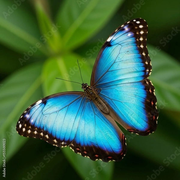 Fototapeta butterfly on a leaf