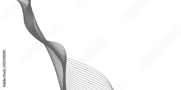 Obraz Abstract dynamic multicolor lines, waves. technology line stripe isolated science digital flowing black line. gradient colorful flowing wave design element. wavy lines gradient background.	