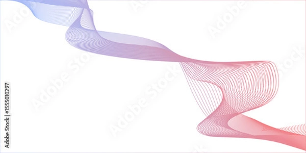 Obraz Abstract dynamic multicolor lines, waves. technology line stripe isolated science digital flowing black line. gradient colorful flowing wave design element. wavy lines gradient background.	