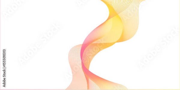 Obraz Abstract dynamic multicolor lines, waves. technology line stripe isolated science digital flowing black line. gradient colorful flowing wave design element. wavy lines gradient background.	