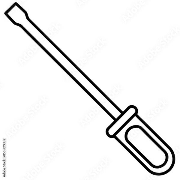 Fototapeta Allen Key line art vector