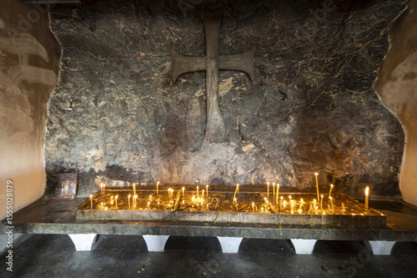 Obraz Brûloir pour cierges au monastère d'Ostrog, Montenegro