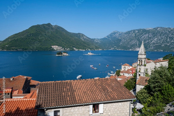 Obraz Village de Perast dans les bouches de Kotor , Montenegro