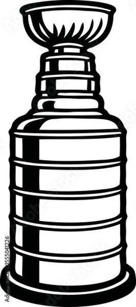 Fototapeta Stanley Cup Scalable SVG Vector Graphic with Editable Paths and Layers for Web, UI Design, Digital Art, and Print Applications