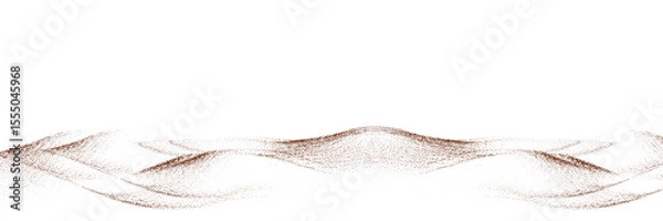 Fototapeta  Chocolate and coffee powder, scattered cocoa on a light background. Particles of earth and dust. Brown sand texture.Top view of the cake.