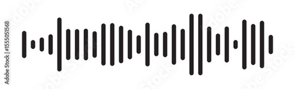 Fototapeta Music wave line sound one noise icon audio frequency signal podcast radio sound wave volume hand art. sound wave Effect. sound and audio waves. Volume wave ,Waves of the equalizer. 