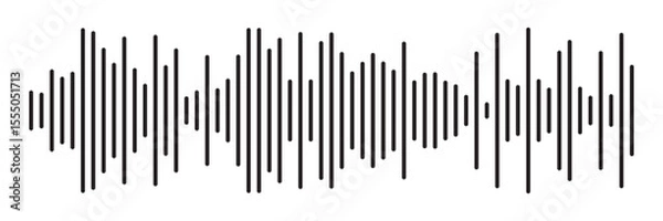 Fototapeta Music wave line sound one noise icon audio frequency signal podcast radio sound wave volume hand art. sound wave Effect. sound and audio waves. Volume wave ,Waves of the equalizer. 