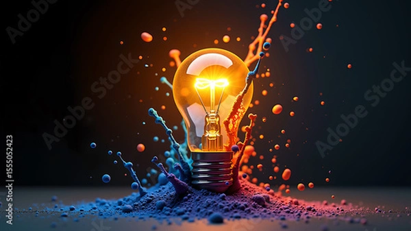 Fototapeta Vivid, photorealistic flames rise in tangerine and golden yellow hues against a stark black background, capturing texture, kinetic energy, and fluid motion for bold visual impact.