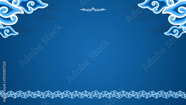 Obraz blue background