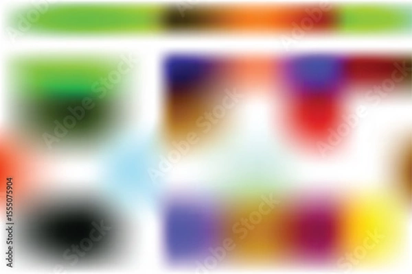 Fototapeta Abstract Colorful Gradient Background Patches of green blue red orange yellow and purple hues blend