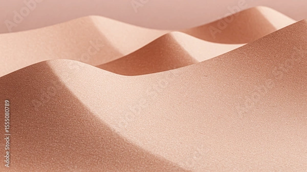 Fototapeta Sahara sand dunes with a golden hour light casting a shadow on the landscape