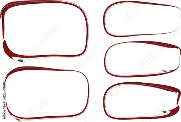 Fototapeta dark red bordo color abstract creative rectangular text box frames