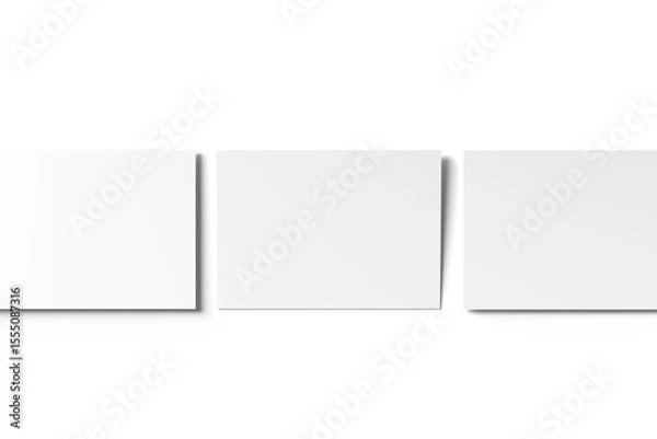Obraz Blank white a6 postcard mockup