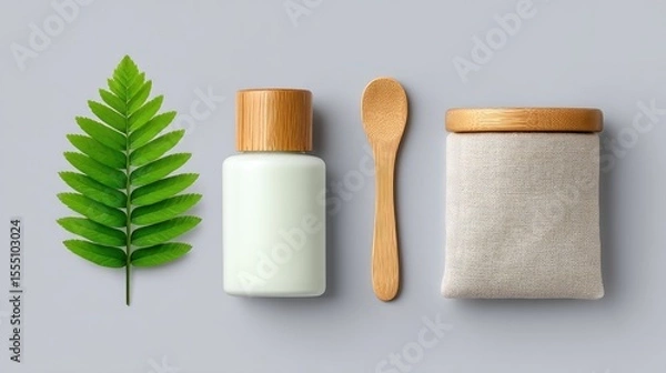 Fototapeta Zero Waste Starter Kit Flatlay with Reusable Items