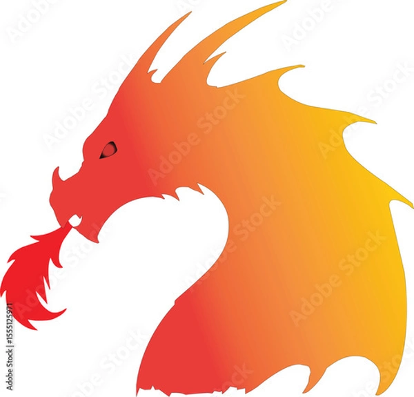 Obraz dragon with fire