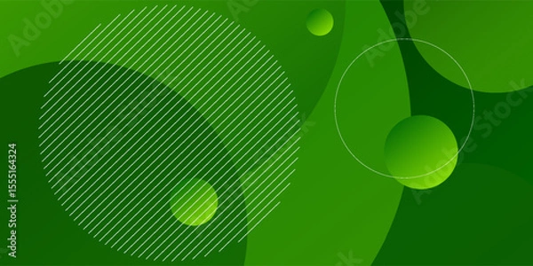 Obraz Abstract gradient green background. Vector illustration